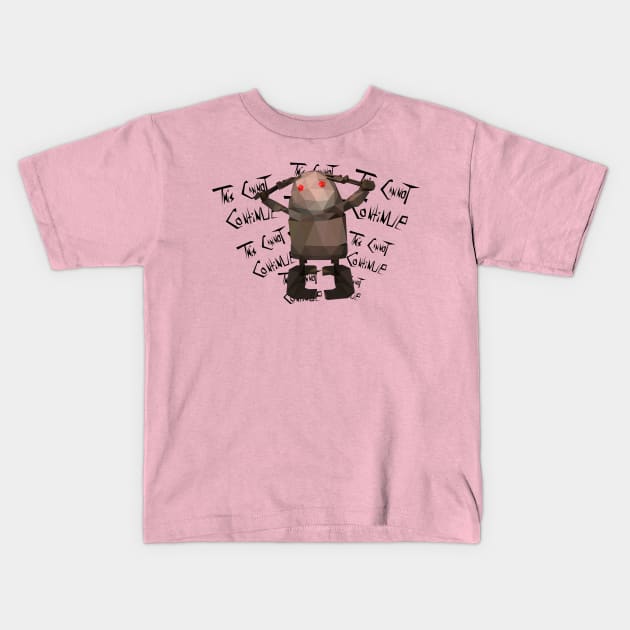 This Cannot Continue - NieR Robot Kids T-Shirt by hoodwinkedfool